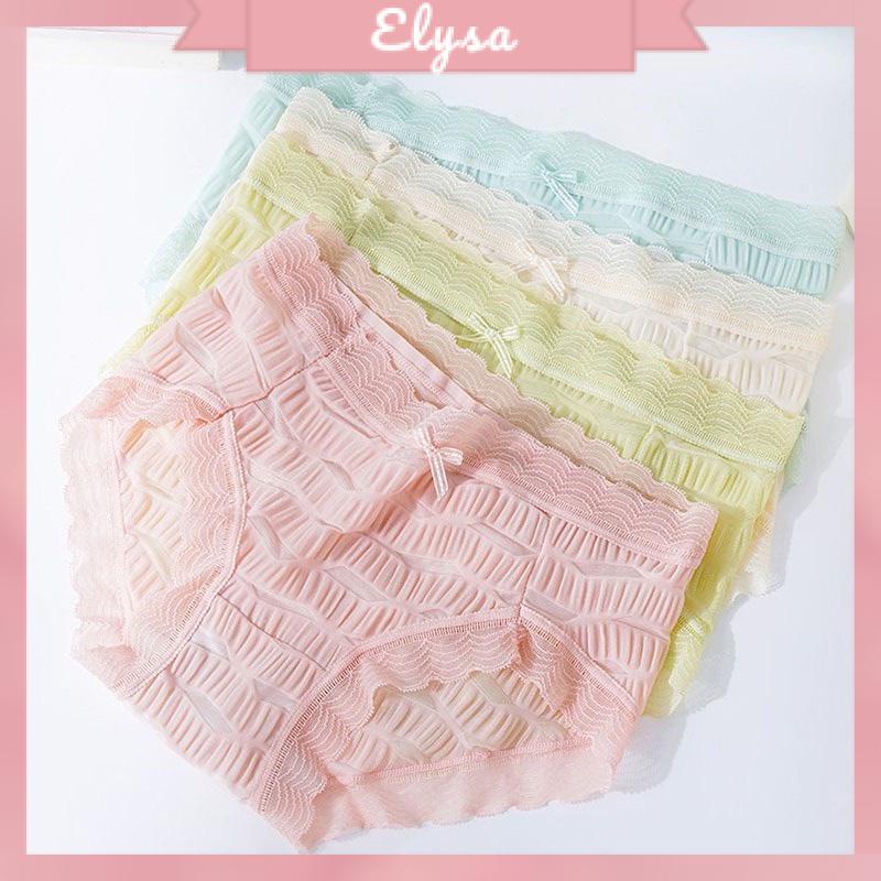 Quần Lót Nữ Đúc Su Nhún Siêu Mềm Mịn Thông Hơi Thoáng Khí 1098