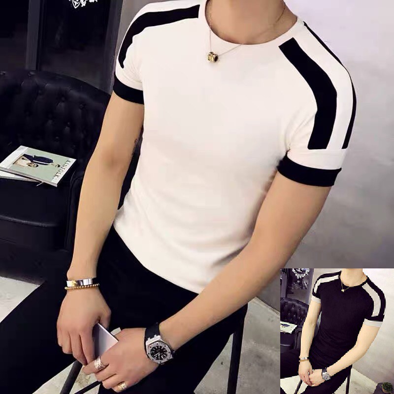 Áo phông thun body nam cổ tròn tay ngắn cao cấp Thun lạnh co giãn cực tốt mịn mát 01