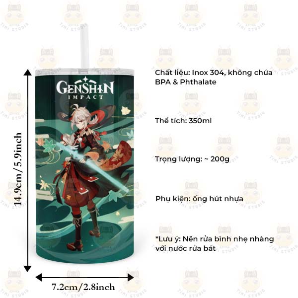 Bình Giữ Nhiệt Hình Genshin Impact - Ly Giữ Nhiệt Hình Genshin Impact - Cốc Giữ Nhiệt Hình Genshin Impact