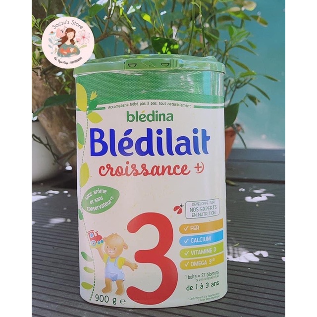 Sữa bột Bledilait số 3 900g - Đủ bill bay air