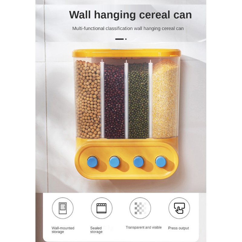 Hộp Đựng Gạo / Ngũ Cốc Gắn Tường Tiện Lợi