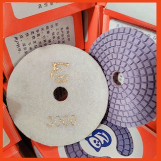 Nỉ số đánh bóng đá hoa cương, đá granit, độ thô 3000, size 100mm