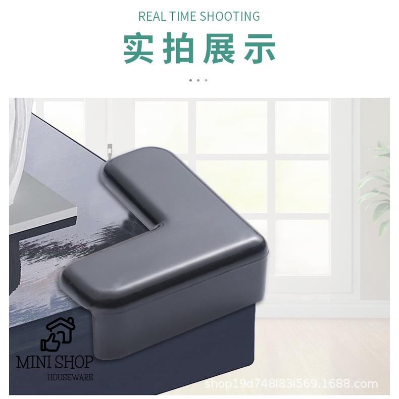 Miếng Bịt Góc Bàn, Cạnh Bàn Bằng Silicon Kèm Băng Dính Loại 1 Nhiều màu.