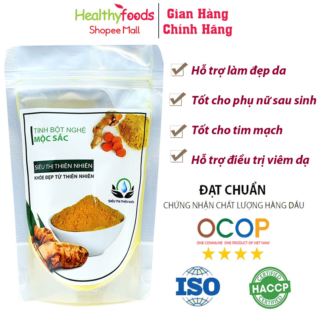 Tinh bột nghệ mộc sắc Siêu Thị Thiên Nhiên tốt cho dạ dày nâng cao sức khỏe, tốt cho phụ nữ sau sinh