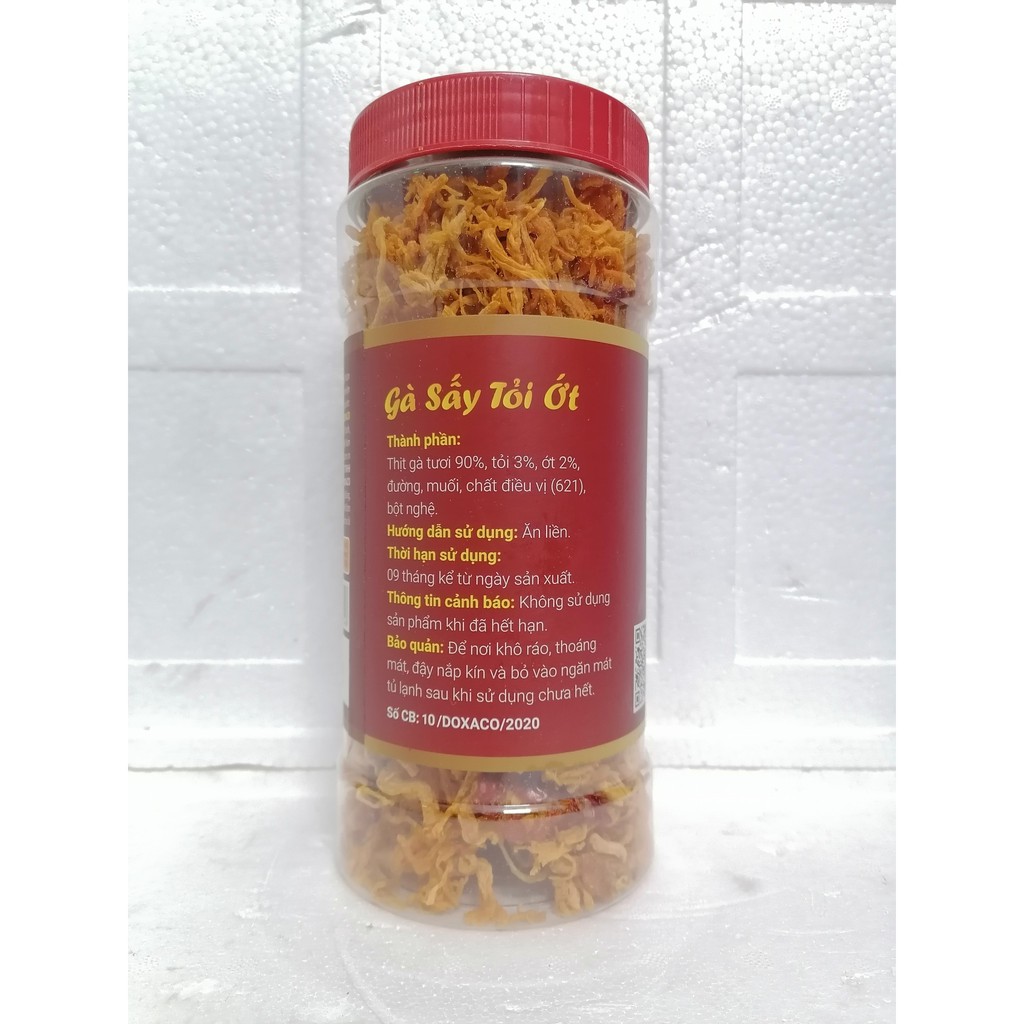 [400g – NẮP ĐỎ] KHÔ GÀ SẤY TỎI ỚT [VN] DOXACO Dry Chicken with Chili & Garlic (btn-hk) | BigBuy360 - bigbuy360.vn