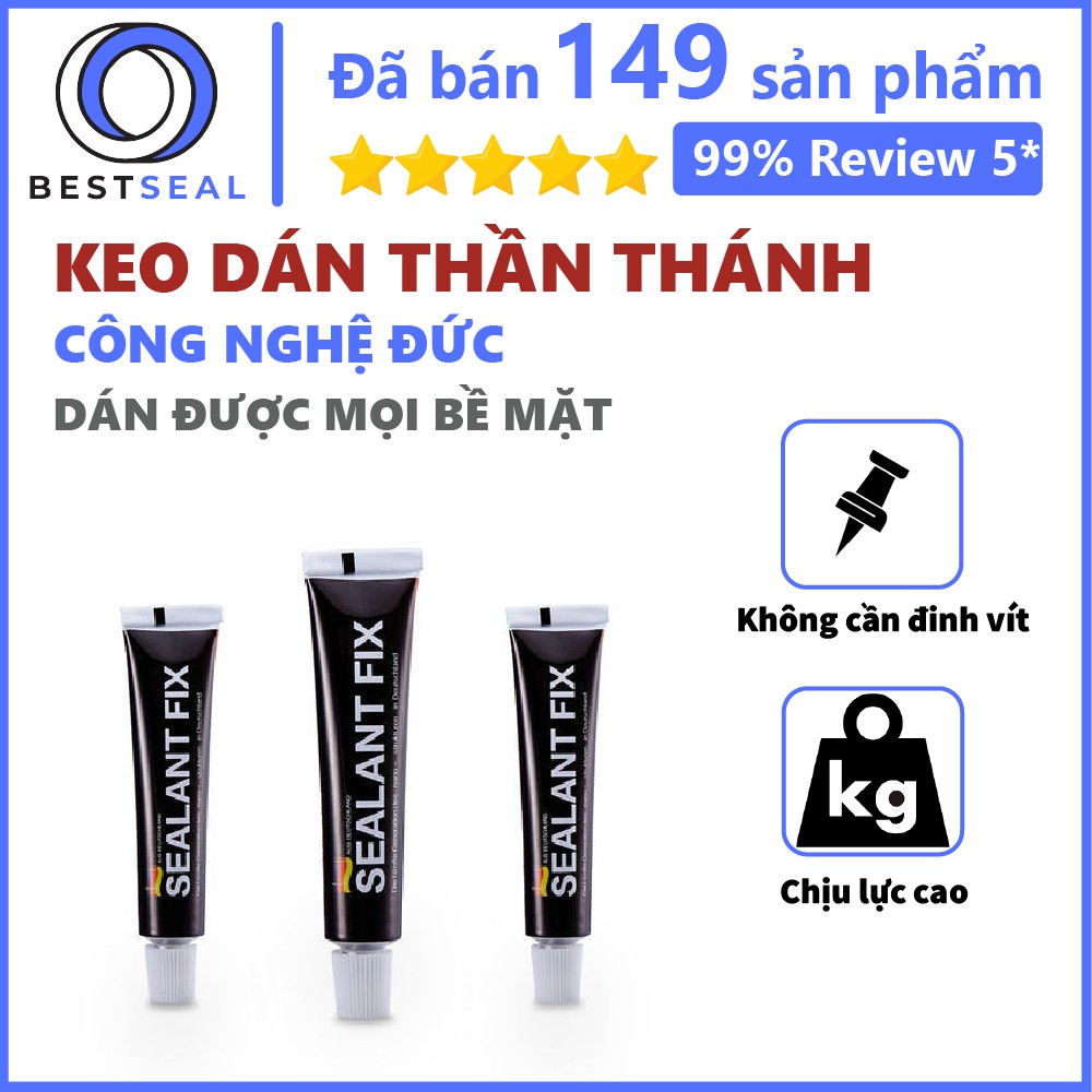 Keo Dán Siêu Chắc Chắn Chống Cháy, Chống Nước Dán Tốt Mọi Bề mặt Tường, Gạch, Gỗ Sealant Fix 6gam Dán Tốt Mọi Bề Mặt