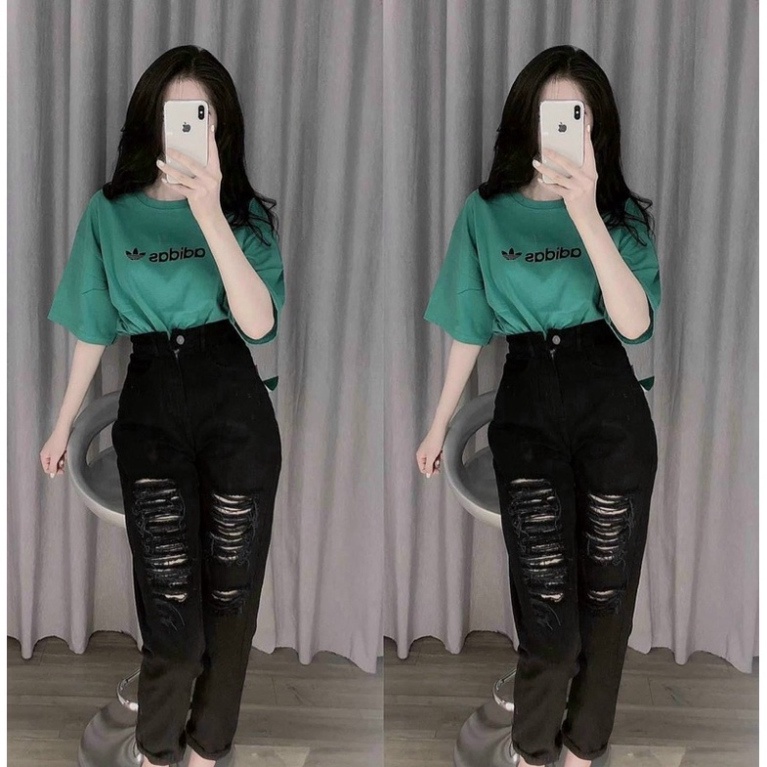 Quần baggy bò rách cá tính