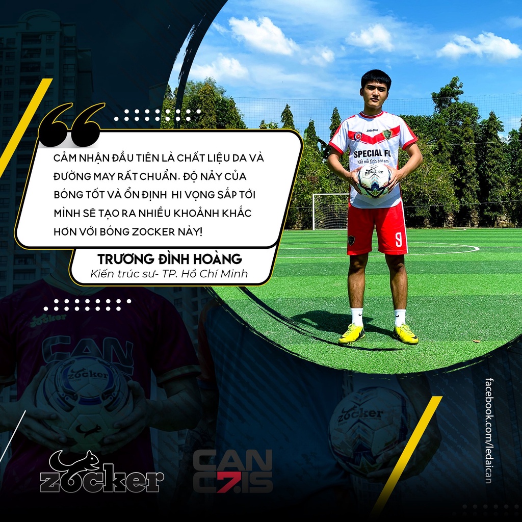 Quả Bóng Đá Size 4 Zocker Empire ZK4-EN204, Quả Bóng Đá Sân Cỏ Nhân Tạo