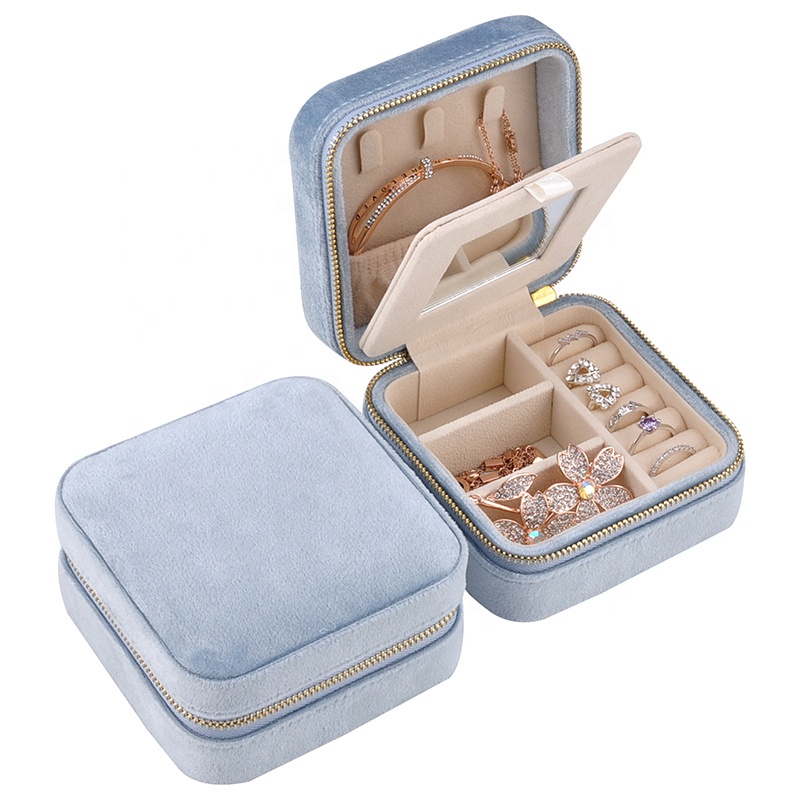 Set Hộp Quà Tặng Thiết Kế Riêng Màu Xanh Thiên Thanh - Hộp quà tặng phái nữ cao cấp