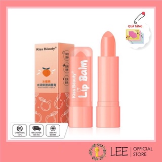 Son Dưỡng Môi Chiết Xuất Đào Tự Nhiên Kiss Beauty