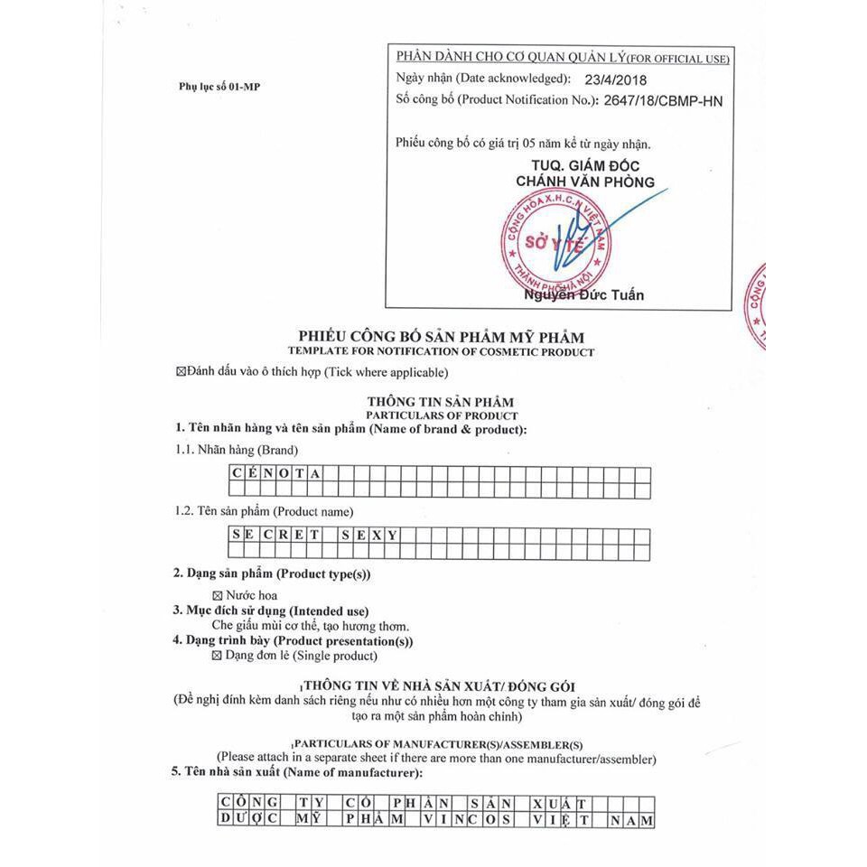 Nước Hoa Vùng Kín Cenota Secret Sexy làm hồng và Se Khít vùng Kín | BigBuy360 - bigbuy360.vn