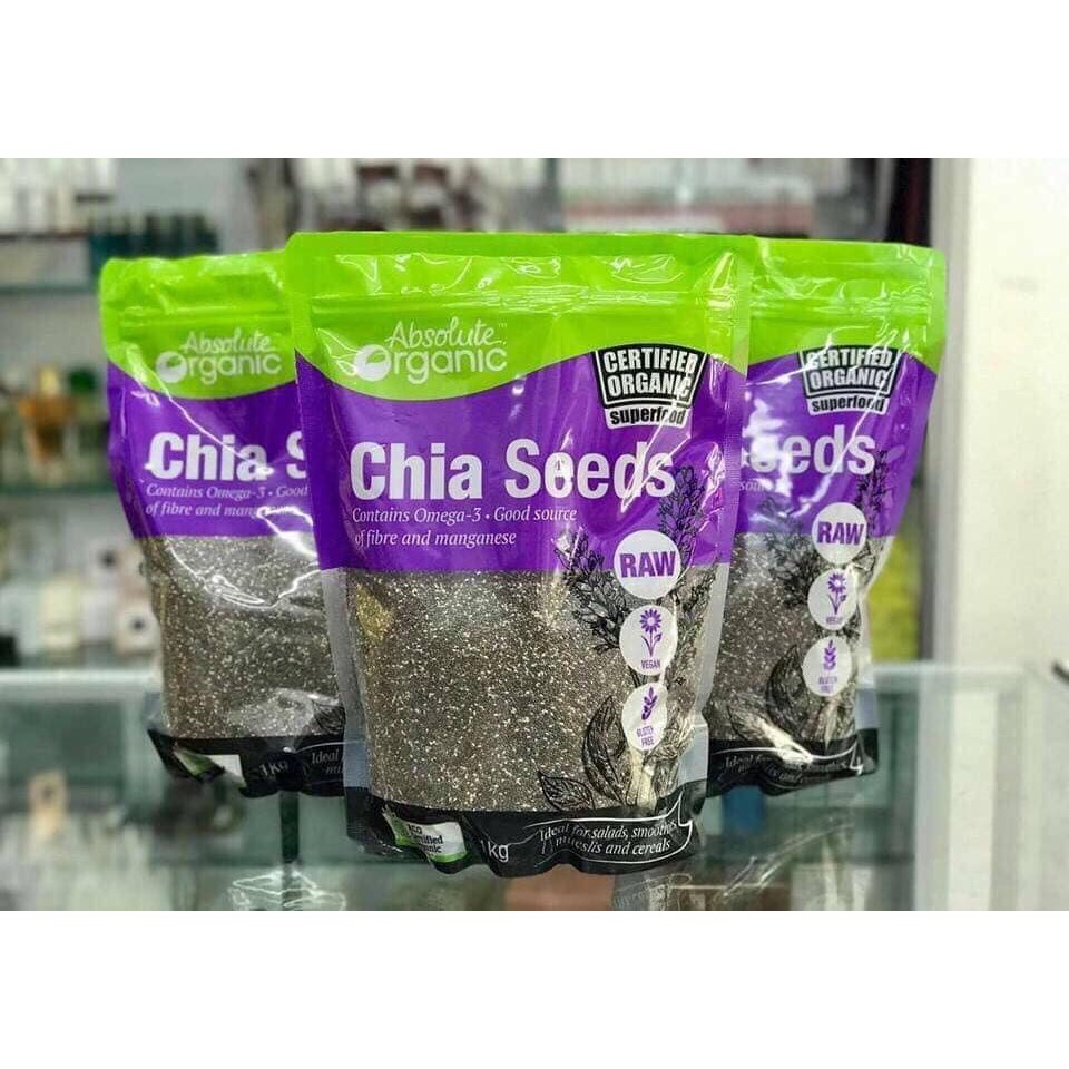 Túi 1kg hạt chia úc tím nhập khẩu