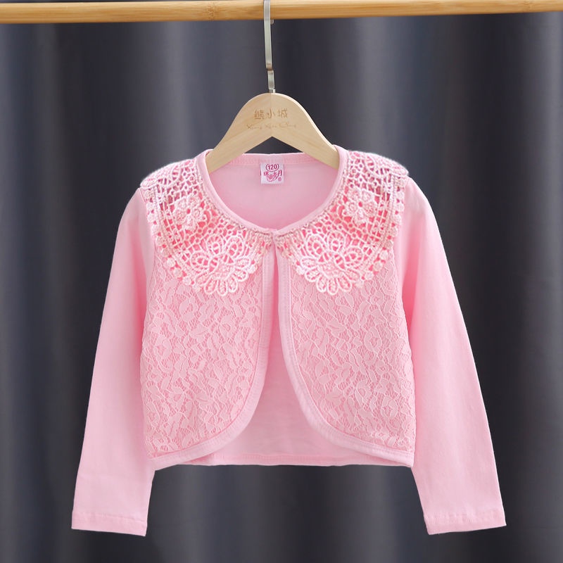 Áo Khoác Chống Nắng Tay Dài Thoáng Khí Thời Trang Cho Bé Gái