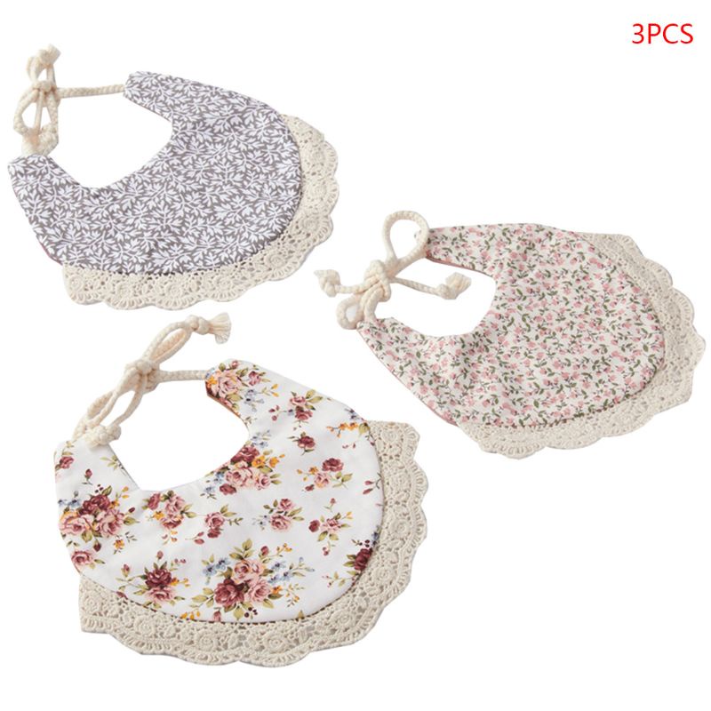 Bộ 3 Yếm Ăn Xinh Xắn Cho Bé Sơ Sinh