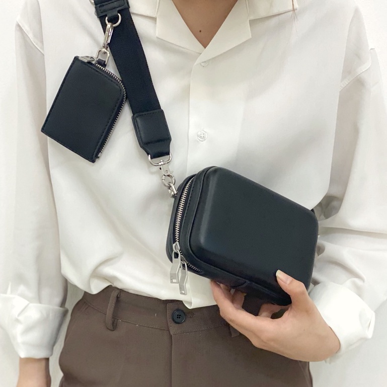 Túi chéo ZR39 hộp mini kèm ví nhỏ RHODI