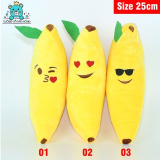 (CHỈ BÁN SỈ) Gấu bông chuối vàng size 25cm siêu mềm mịn