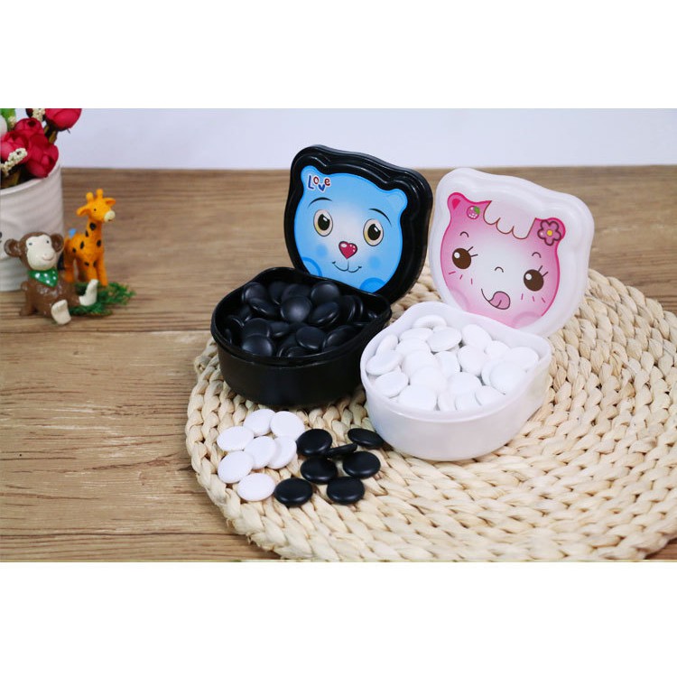 Bộ cờ vây và cờ caro melamine bàn giấy - GD003