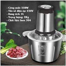 Máy Xay Thịt Đa Năng Cối 2L Inox 304,4 Lưỡi Dao Thép