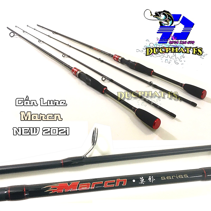 Cần câu lure máy ngang, đứng. MARCN pioner 1 ngọn.!!!