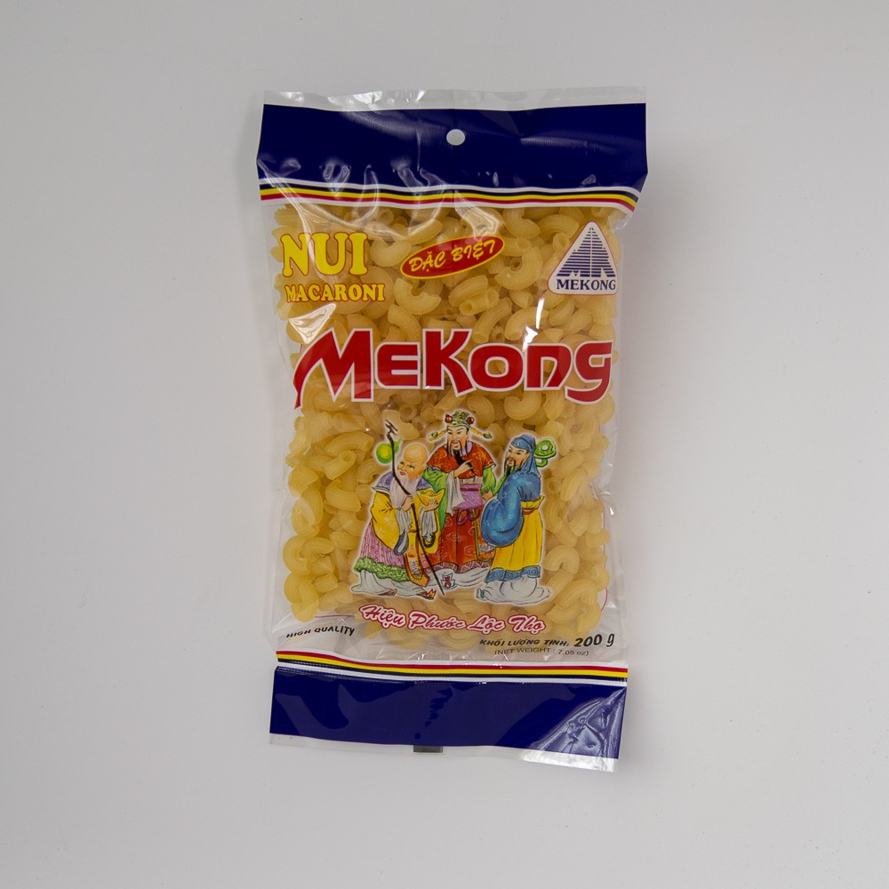 Nui ống ngắn vàng Mekong / nui cho em bé - Gói 200g