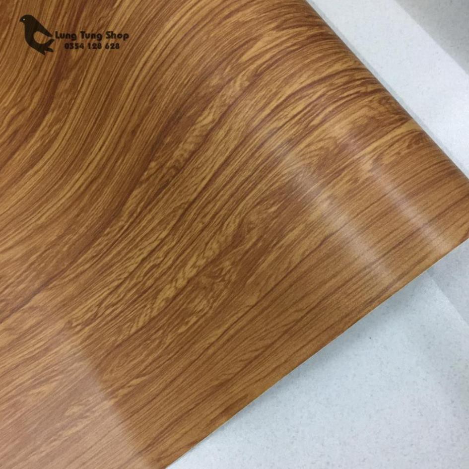 decal gỗ nâu có sẵn keo - khổ 1,2m