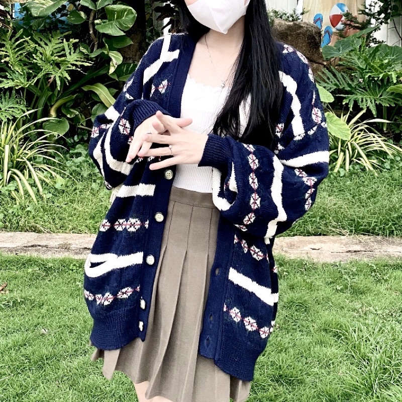 Áo Khoác Cardigan Len Hoạ Tiết 2hand Tuyển chọn