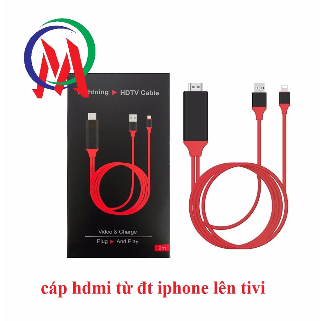 Cáp Hdmi Ra Iphone Từ Điện Thoại Lên Tivi_LanNgoc