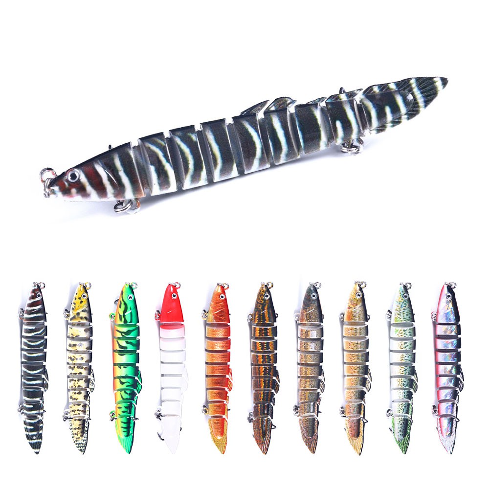 Mồi câu cá giả 7 khớp nối 10cm 10g