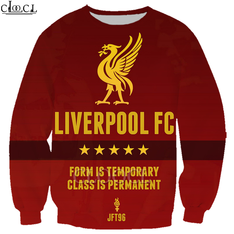 Áo Sweater In Logo Liverpool F.c. 3d Phong Cách Thời Trang Harajuku Cho Nam Và Nữ