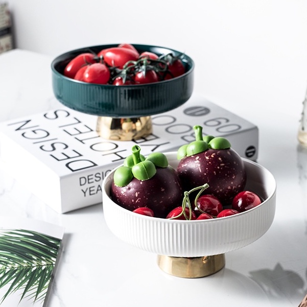 Khay để trái cây  𝐅𝐑𝐄𝐄𝐒𝐇𝐈𝐏  đĩa đựng đồ, trái cây gốm sứ Cao Cấp ( #đĩa_sứ )