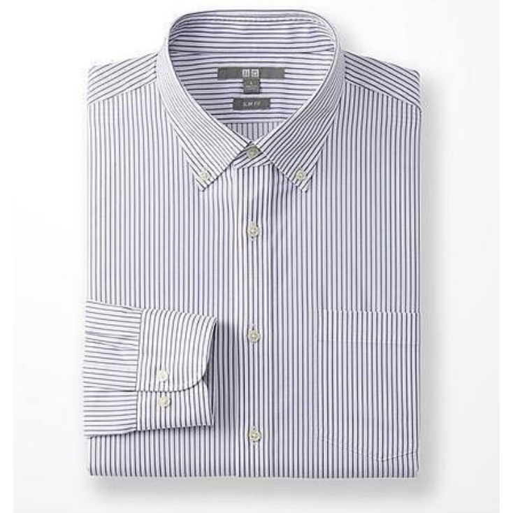 Áo sơ mi nam dài tay Extra Fine Cotton - Chất cotton cao cấp UNI*QLO NHẬT BẢN sale lẻ size