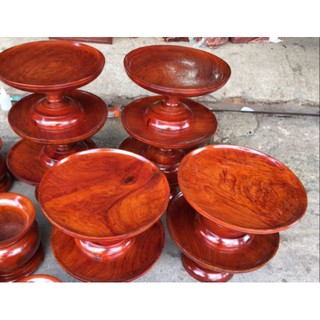 Đĩa hoa quả gỗ hương ngang 25cm