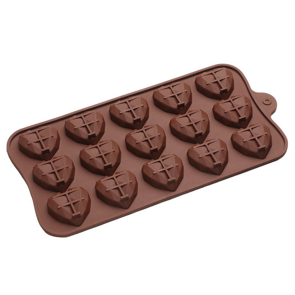 Daphne Khuôn Silicon Làm Bánh Tạo Hình Trái Tim 3D 15 Ô Chuyên Dụng Cho Trang Trí