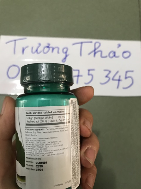 BIOGINKO 27/7 Nuskin( Mẫu Mới, hàng chuẩn)