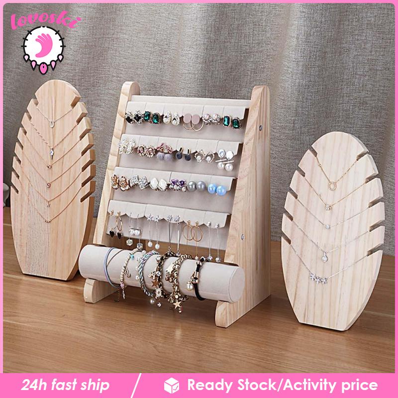 Giá Đỡ Trưng Bày Trang Sức Bằng Gỗ Tự Nhiên