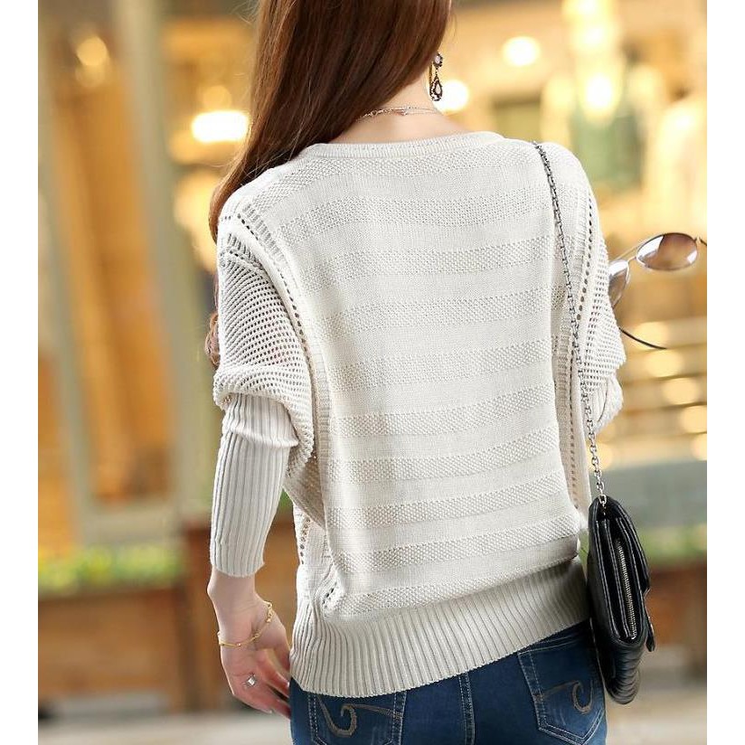 Áo len nữ tay cánh rơi freesize ale36 | BigBuy360 - bigbuy360.vn