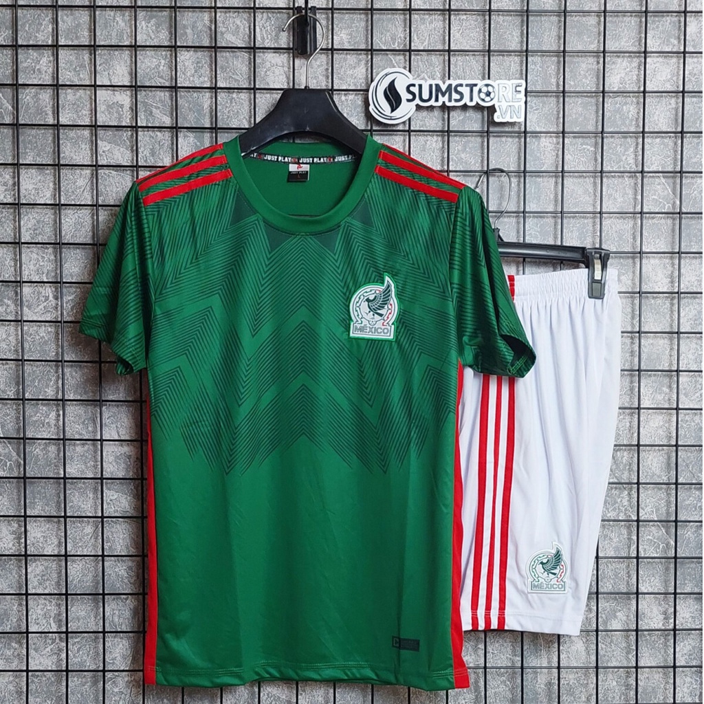 Áo Mexico Xanh Sân Nhà Mùa 2022 2023 Mẫu Cực Đẹp - Đồ Đá Banh Thể Thao Nam Nữ Mới Chất Lượng Cao Cấp