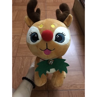 Gấu bông tuần lộc mũi đỏ size 25cm