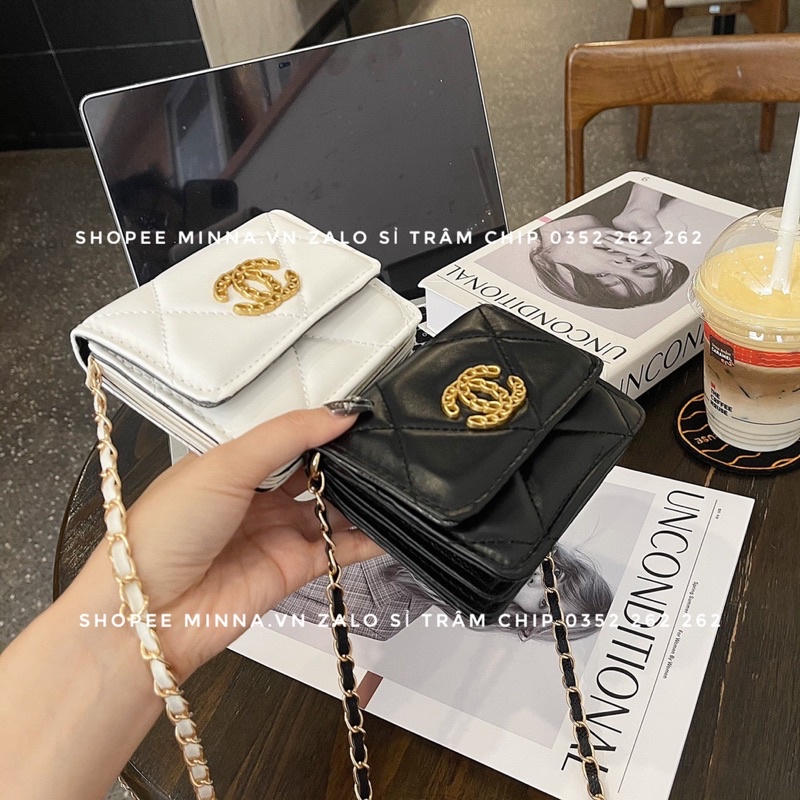 Túi Mini Nữ Đeo Chéo Đẹp Trần Ô Logo Mác To Nhiều Ngăn Mẫu Mới Mã 3