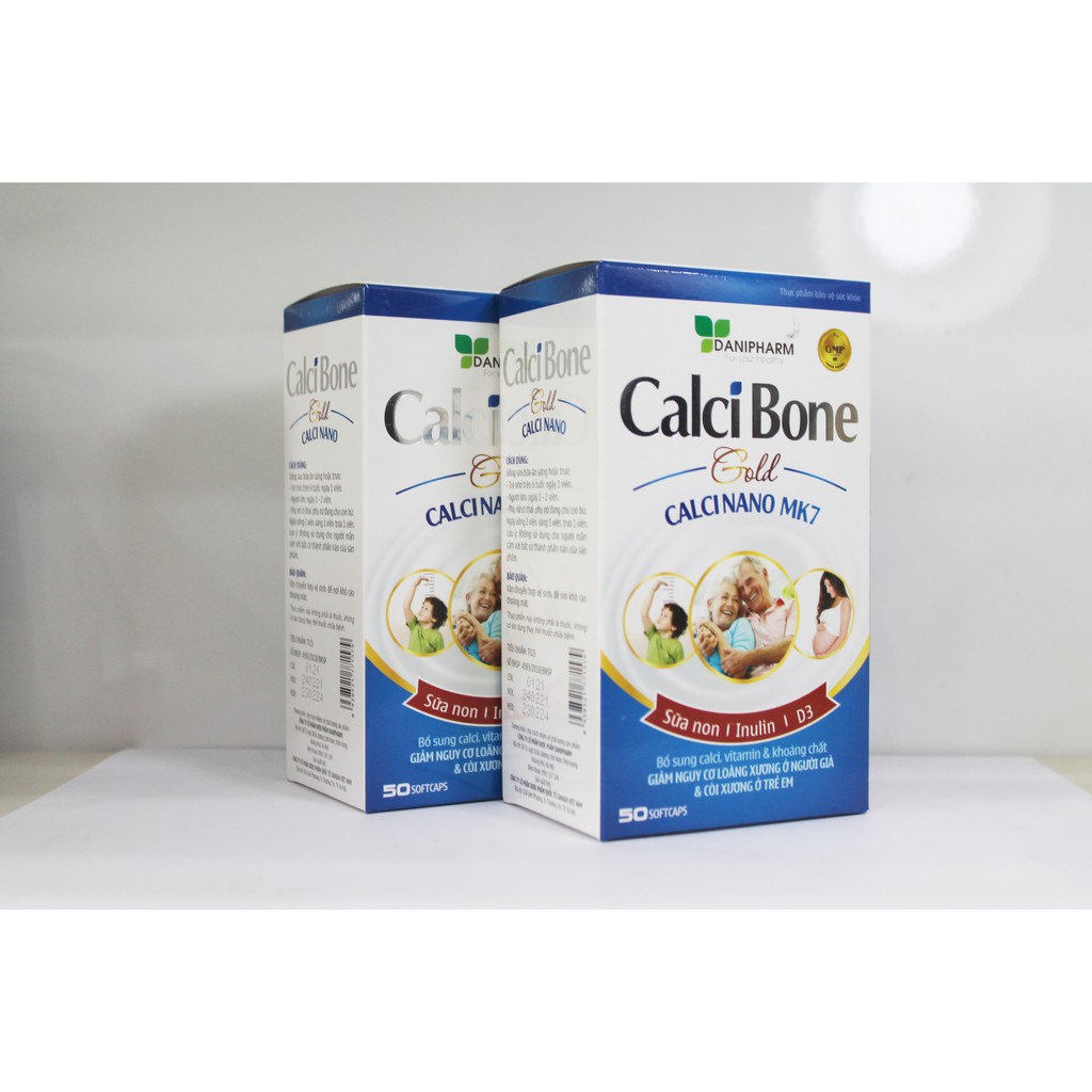 CALCI BONE GOLD - BỔ SUNG CALCI, VITAMIN & KHOÁNG CHẤT - GIẢM NGUY CƠ LOÃNG XƯƠNG (NGƯỜI GIÀ) VÀ CÒI XƯƠNG (TRẺ EM)