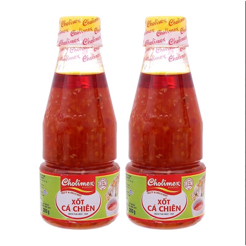 BỘ 2 CHAI XỐT CÁ CHIÊN ĂN LIỀN CHOLIMEX 280G/CHAI