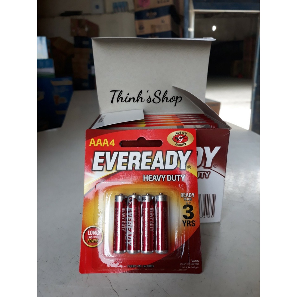 VỈ 4 PIN AAA EVEREADY 1012 BP4 [CHÍNH HÃNG]