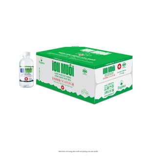 Nước súc miệng ion muối Fujiwa 300ml hương Bạc Hà thùng 24 chai