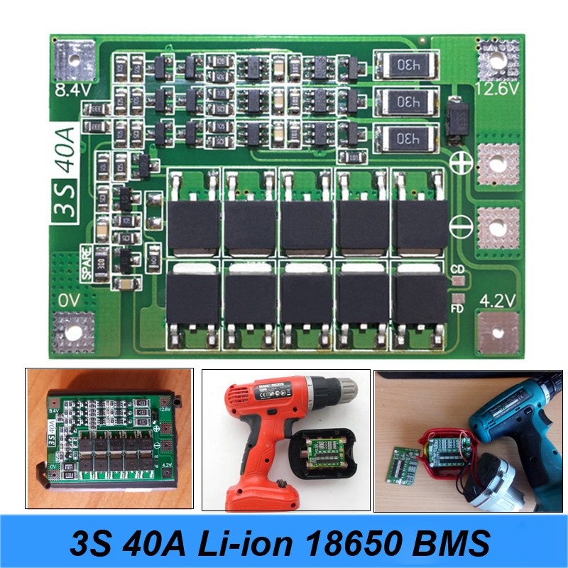 Bảng Mạch Bảo Vệ 3s40a 12vli-ion 18650ba | BigBuy360 - bigbuy360.vn