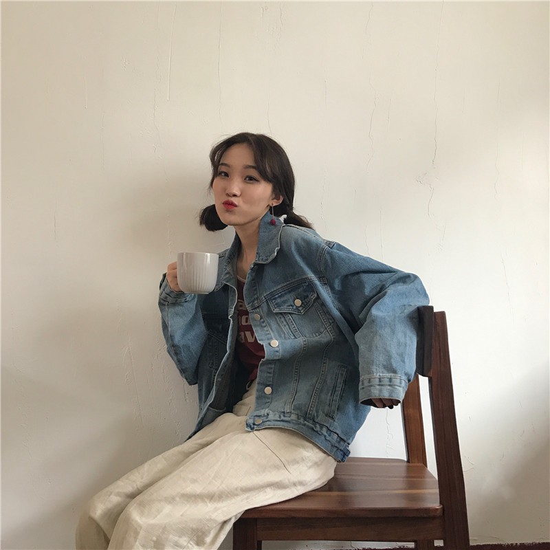 [ORDER] - Denim jacket cổ trụ form rộng 😍😍🤤