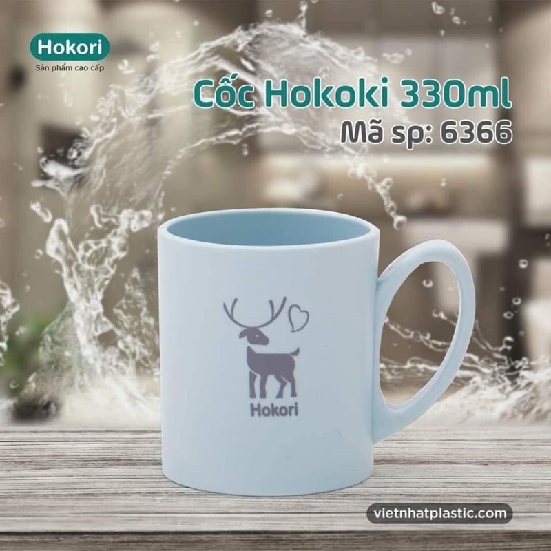 cốc nhựa Hokori Việt Nhật cho bé
