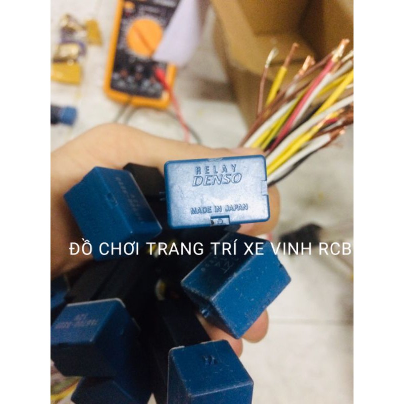 Relay 12v denso nhật bản tặng giắc cắm hàng chính hãng,bảo vệ công tắc và đèn led xe máy ô tô
