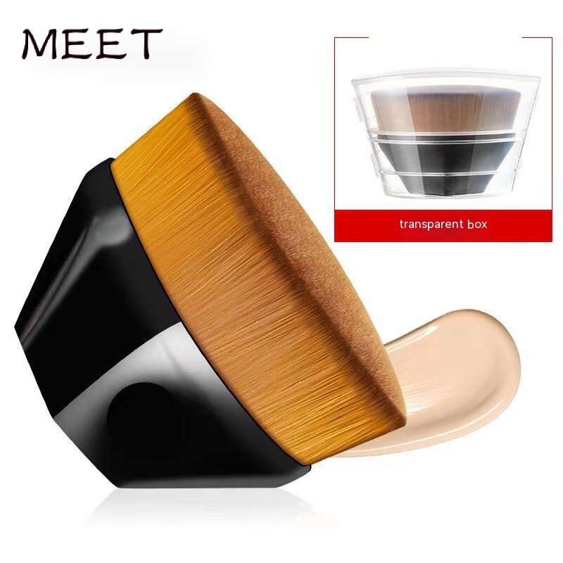 Foundation Brush flat head magic brush petal seamless makeup brush beauty tool single AAAD