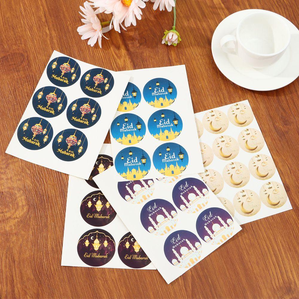 Set 60 / 120 Nhãn Dán Trang Trí Bánh Kẹo Phong Cách Hồi Giáo DIY
