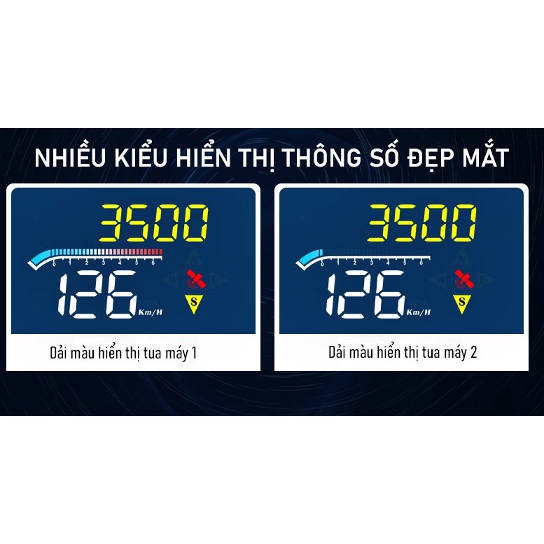 MÀN HÌNH HIỂN THỊ HẮT KÍNH LÁI HUD - M17 BẢO HÀNH 12 THÁNG, TÍCH HỢP VỚI MỌI LOẠI XE